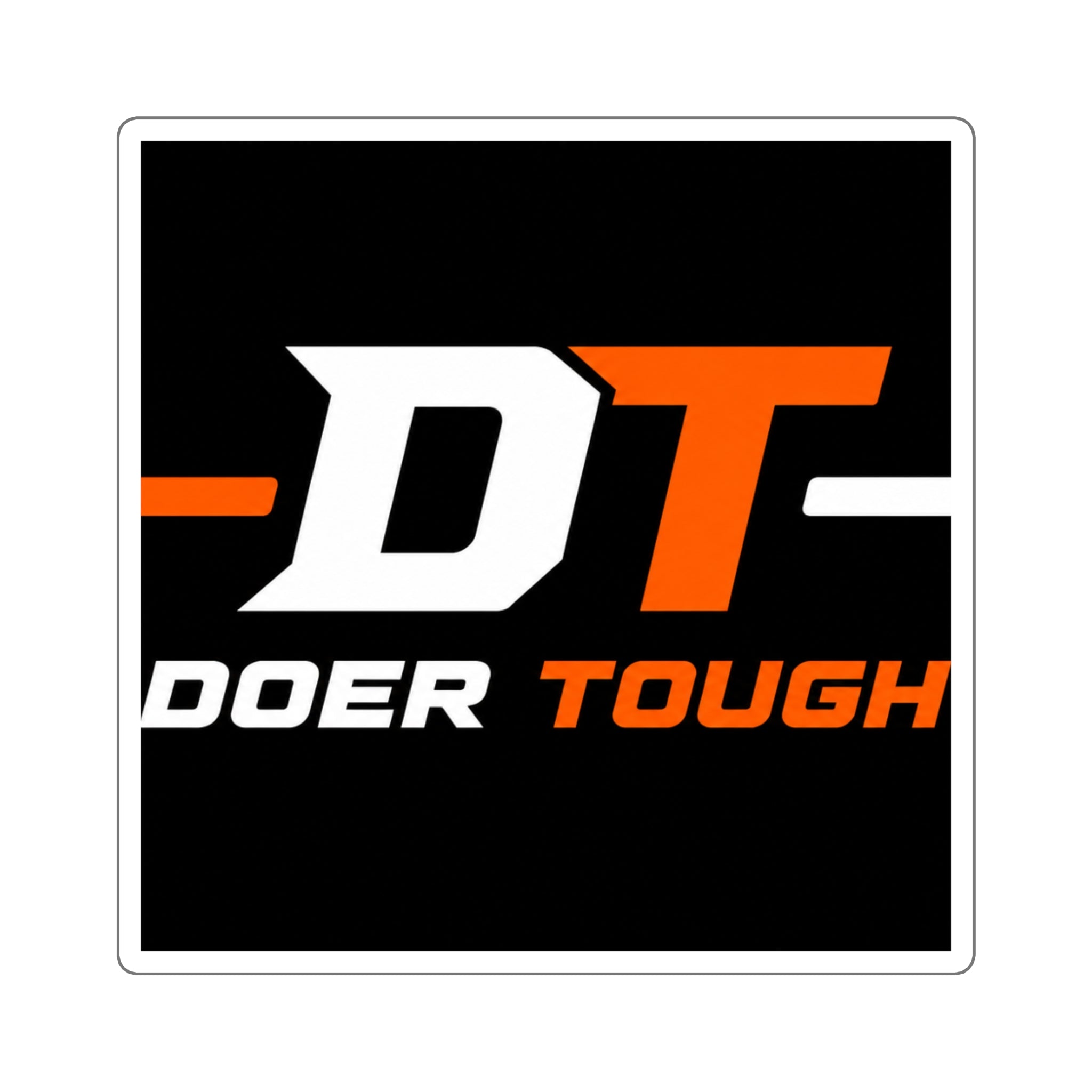 Doer Tough DT Logo Sticker | Built Not Born