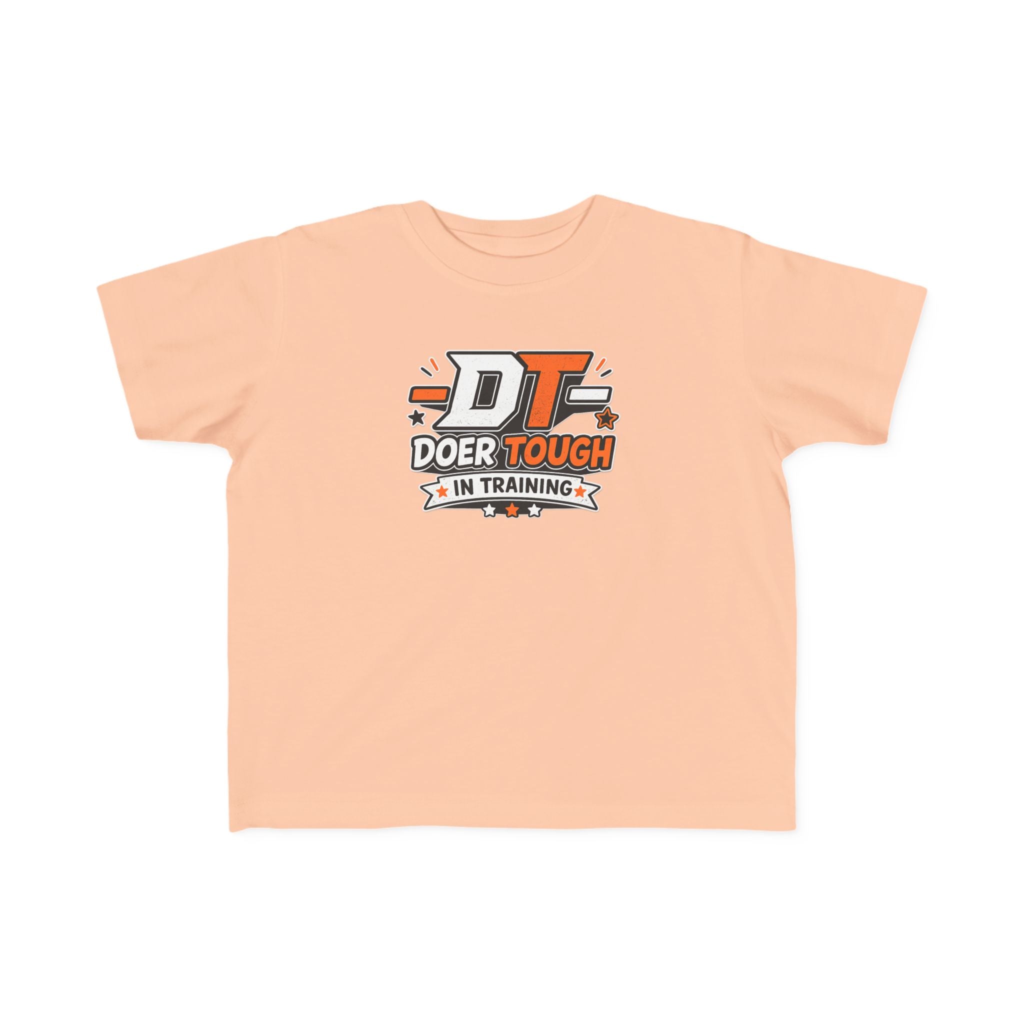 Doer In Training toddler tee pink — soft cotton toddler shirt