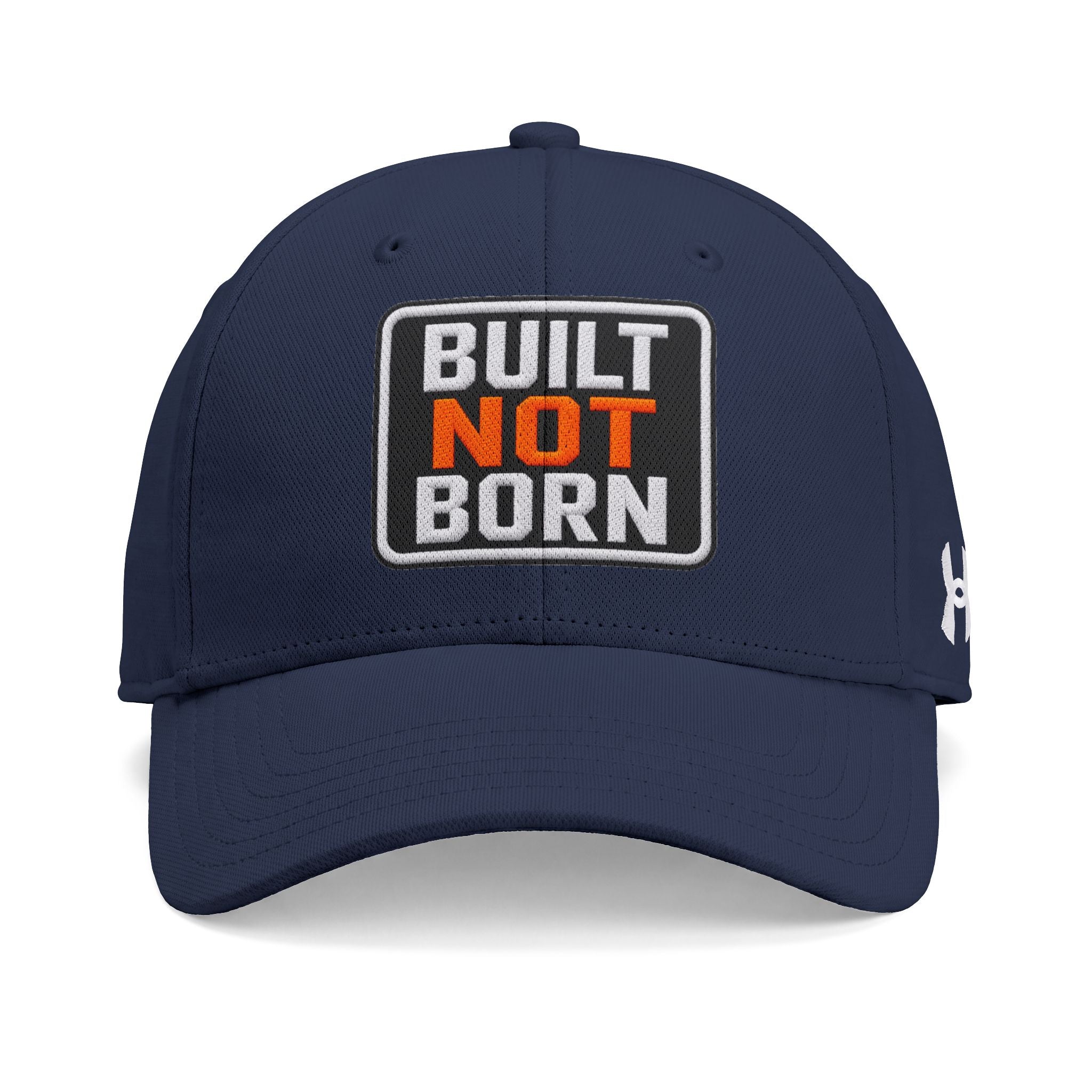 Doer Tough performance cap, side view with embroidered branding