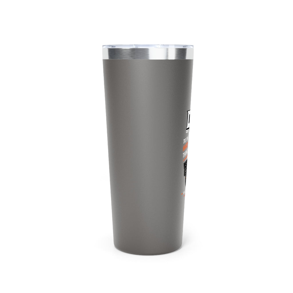 Doer Tough 22oz insulated tumbler in truck cup holder — Built Not Born work drinkware