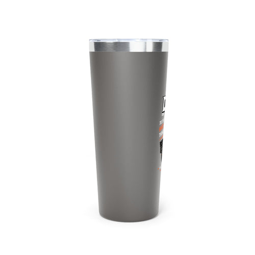 Doer Tough 22oz insulated tumbler in truck cup holder — Built Not Born work drinkware