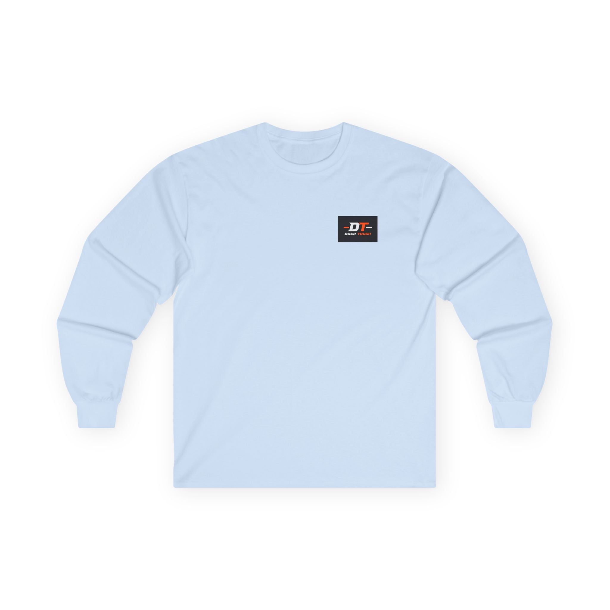 Doer Tough Long Sleeve Tee back view — Built Not Born long sleeve rear