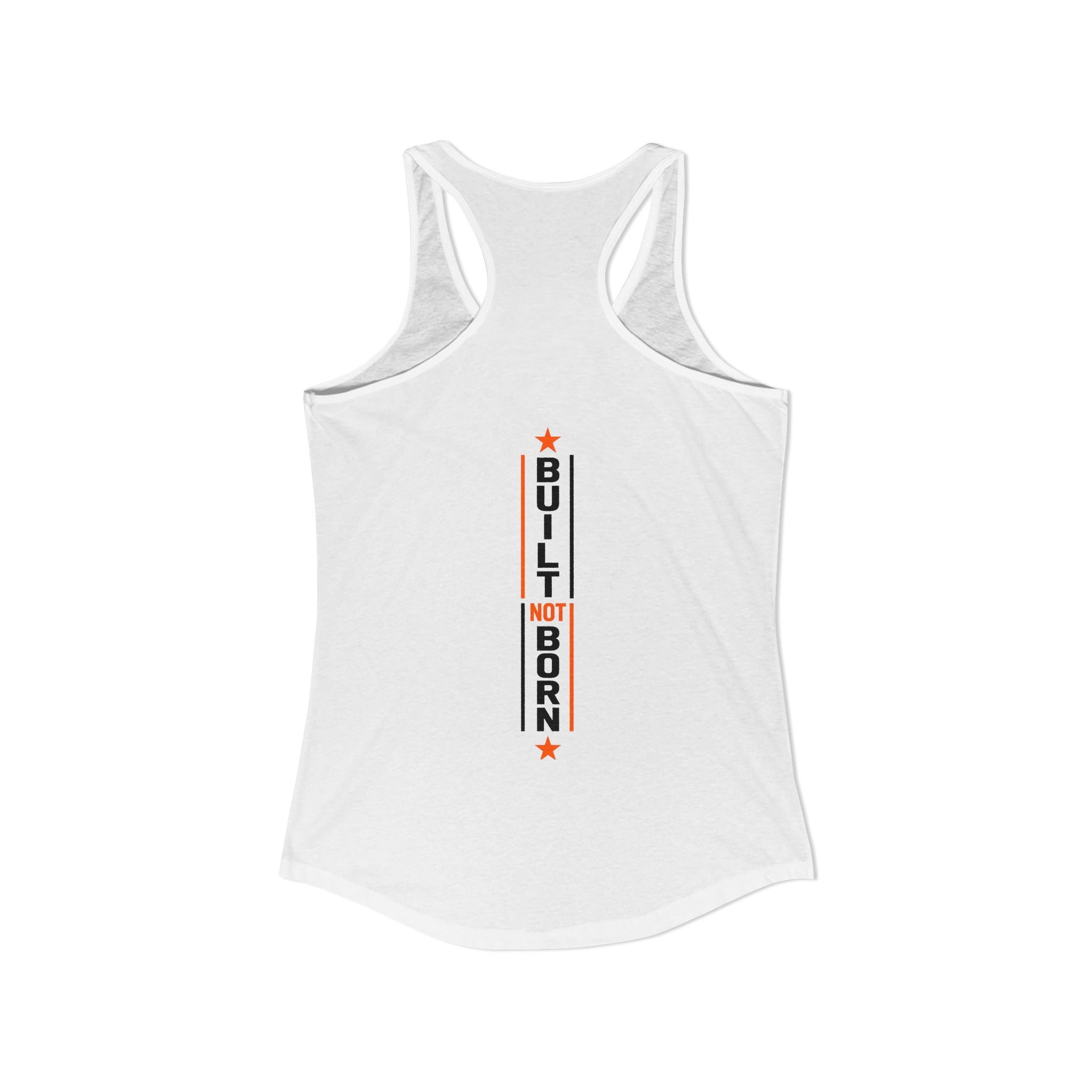 Doer Tough racerback tank size reference — women's training tank sizing