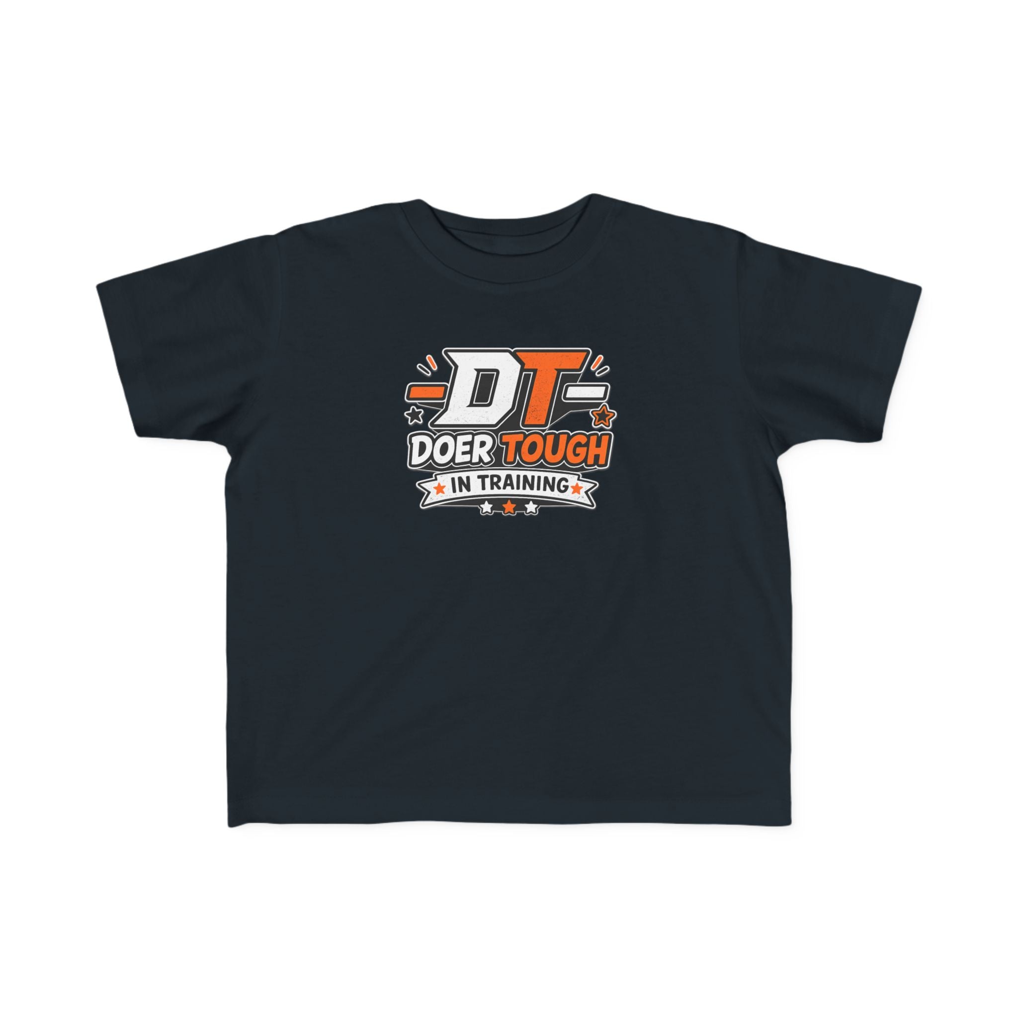 Doer In Training toddler tee front — Built Not Born kids t-shirt