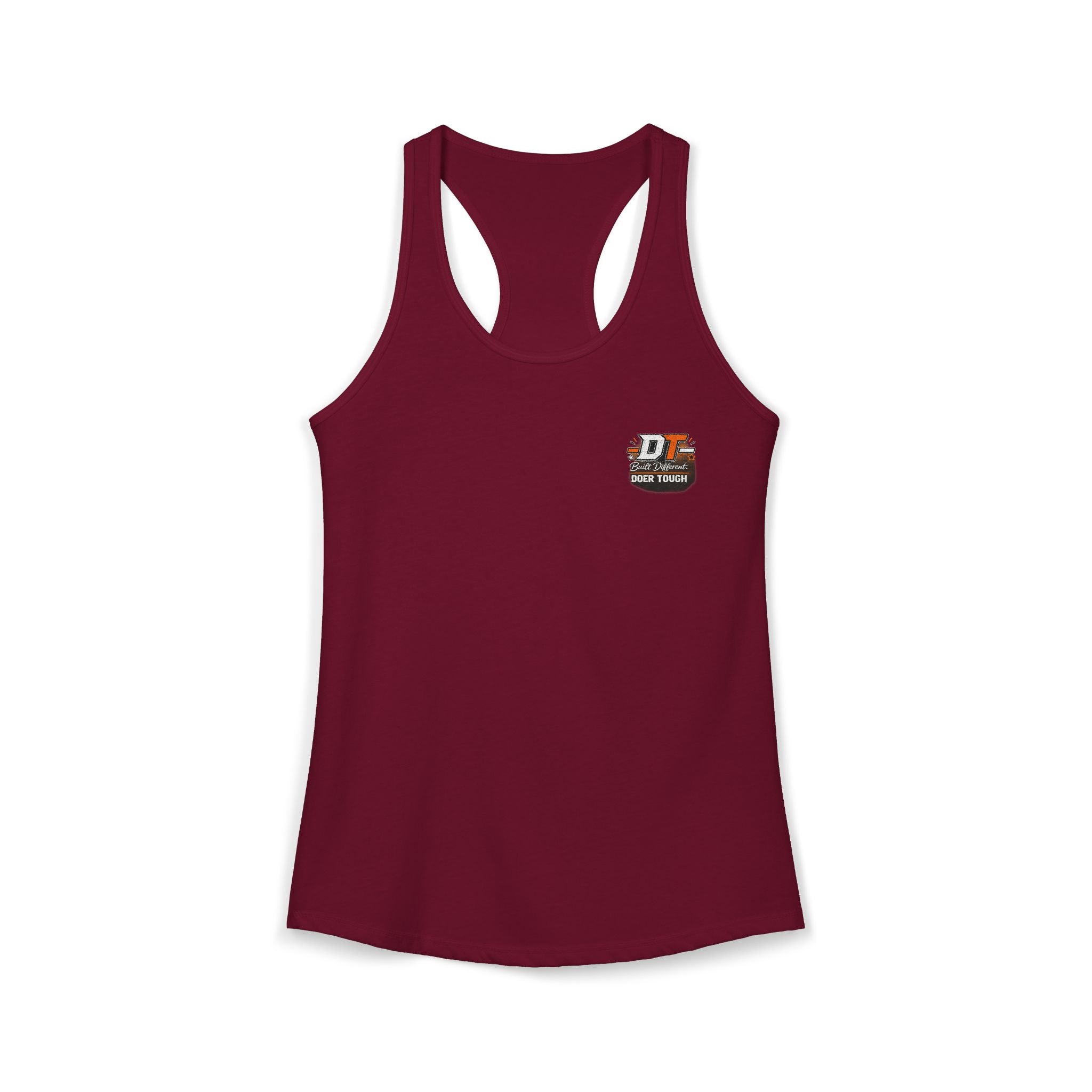 Doer Tough Women's Racerback Tank – Built Not Born Training Tank
