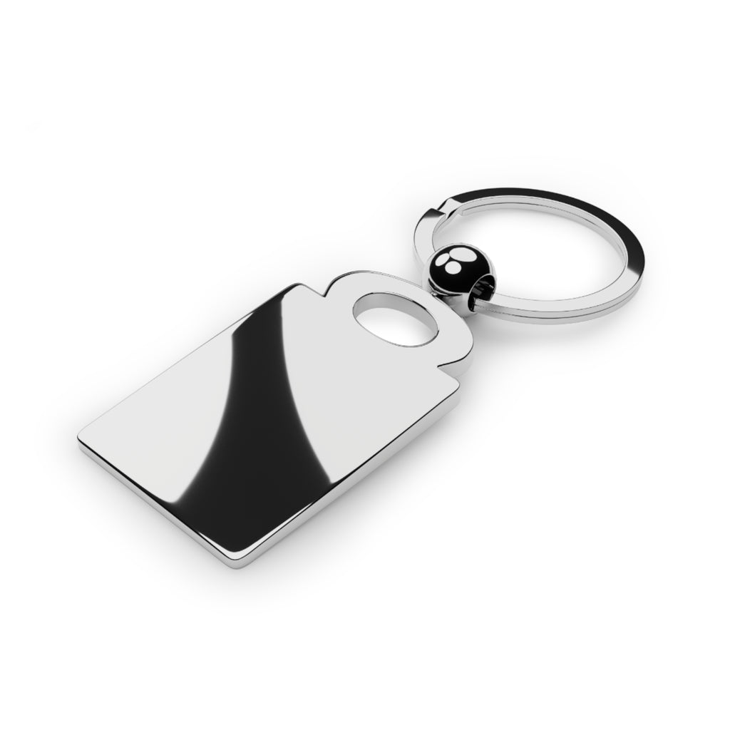 Doer Tough Keychain | Custom Engraved Rectangle Keyring | Built Not Born