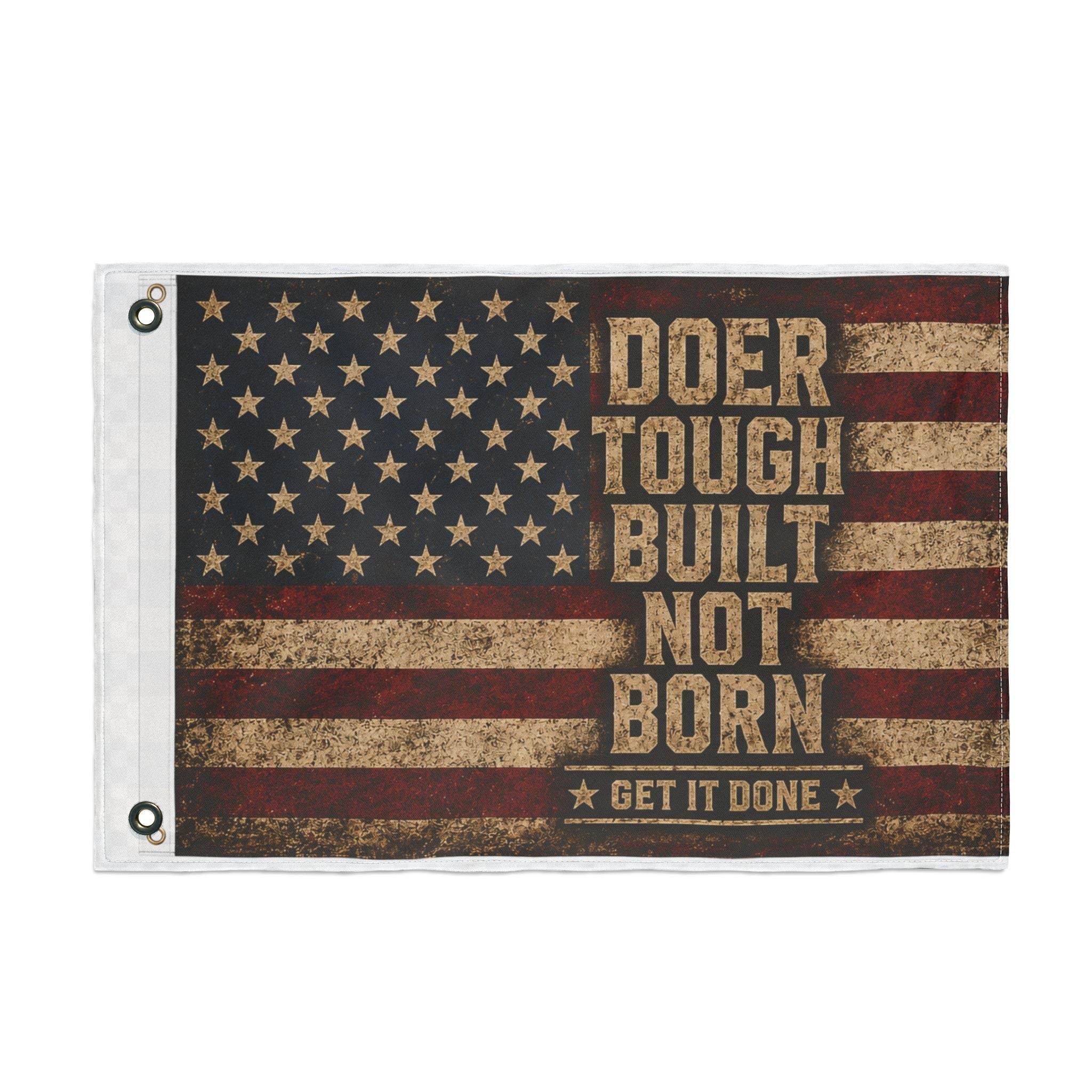 Doer Tough Double Sided Flag