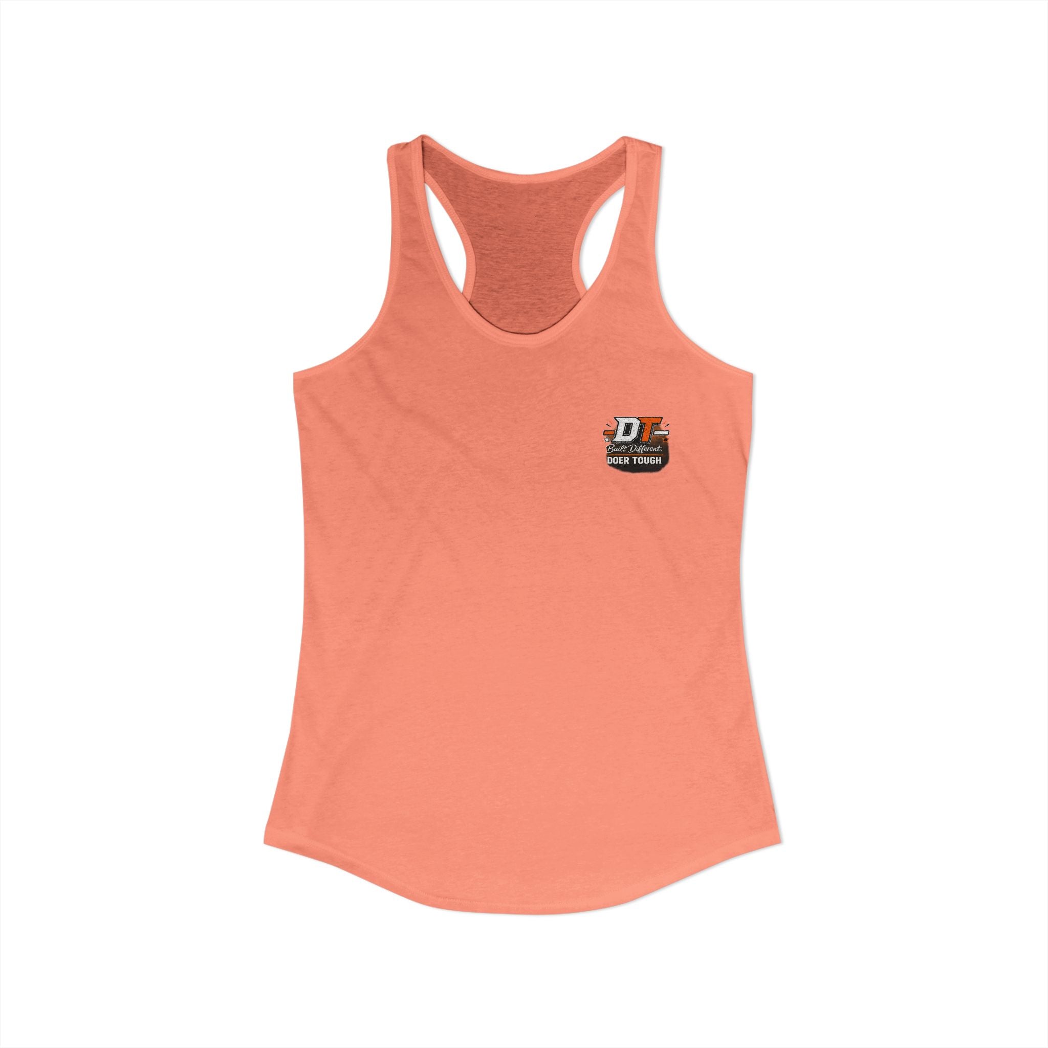 Doer Tough Women's Racerback Tank – Built Not Born Training Tank