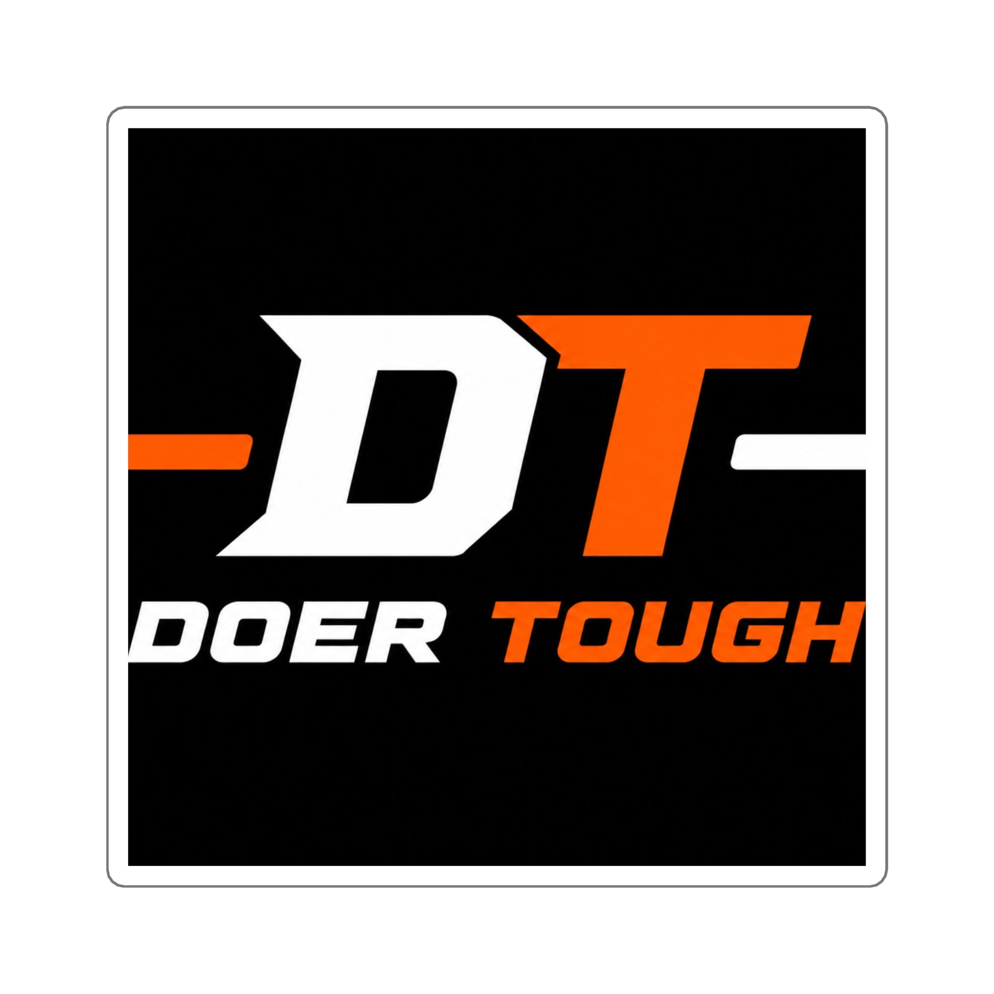 Doer Tough DT Logo Sticker | Built Not Born