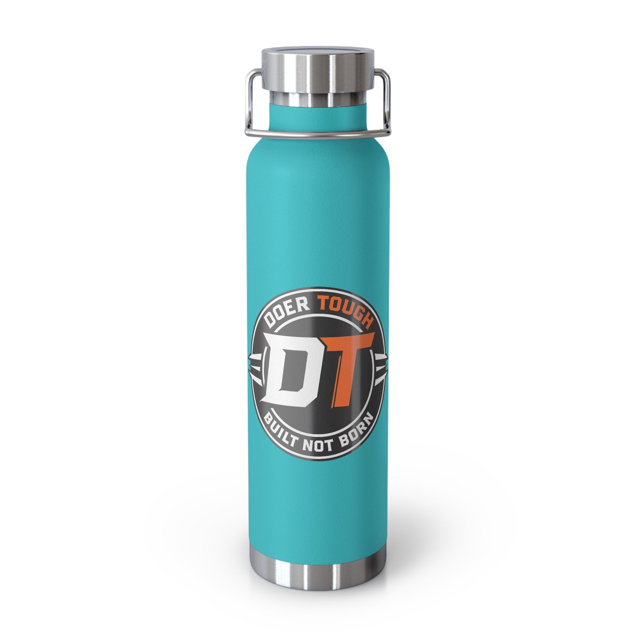 Doer Tough copper insulated bottle gray colorway — gym and jobsite bottle