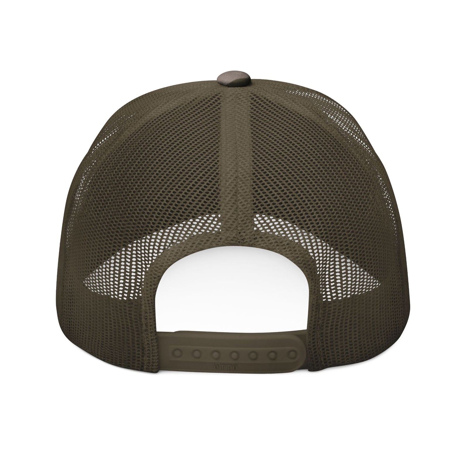 Doer Tough camo trucker hat black colorway — Built Not Born hunting cap