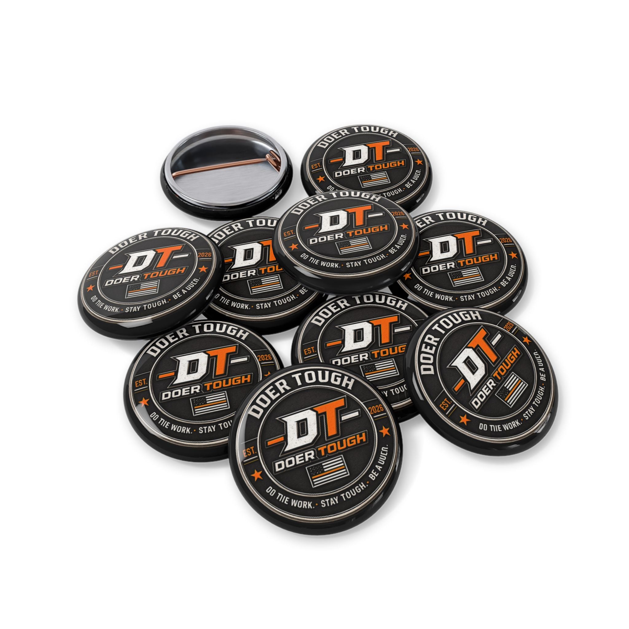 Doer Tough Enamel Pin | Built Not Born