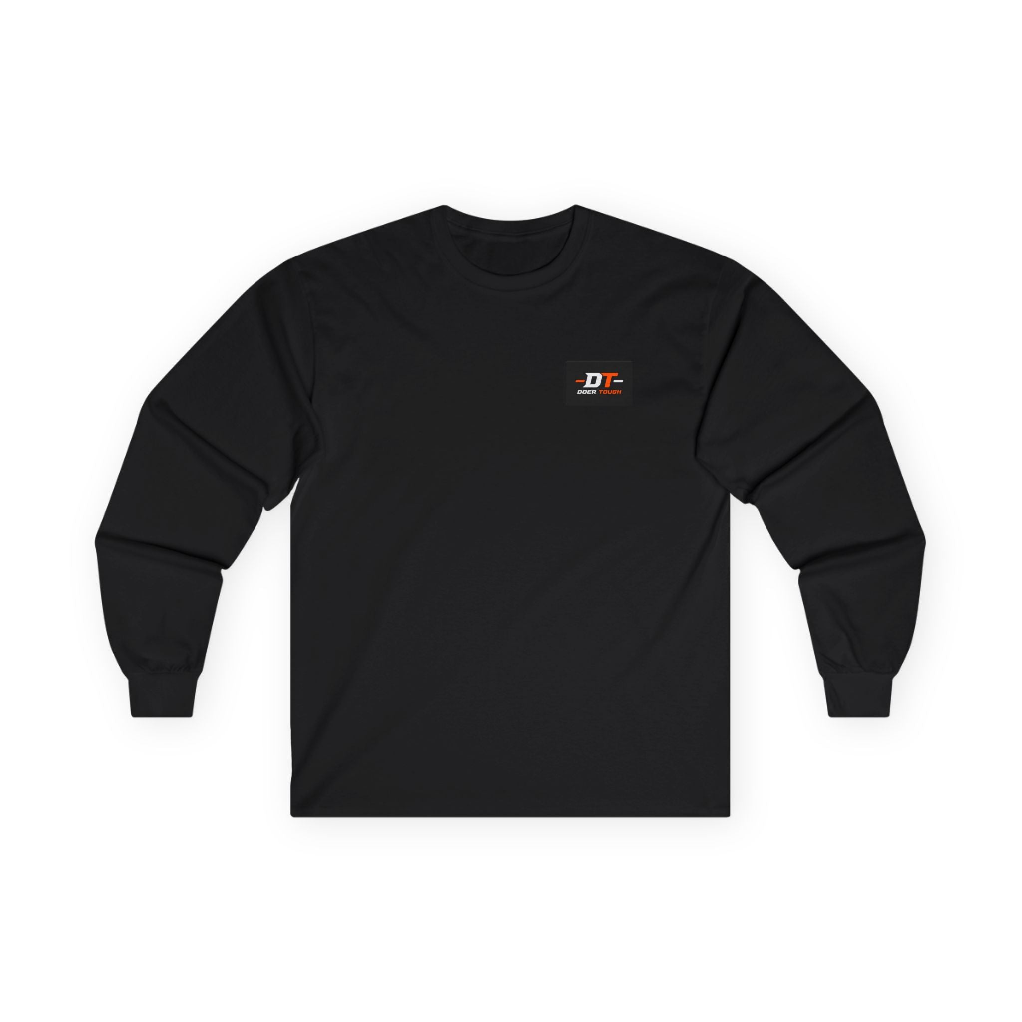 Doer Tough Long Sleeve Tee white — 100% ultra cotton long sleeve tee