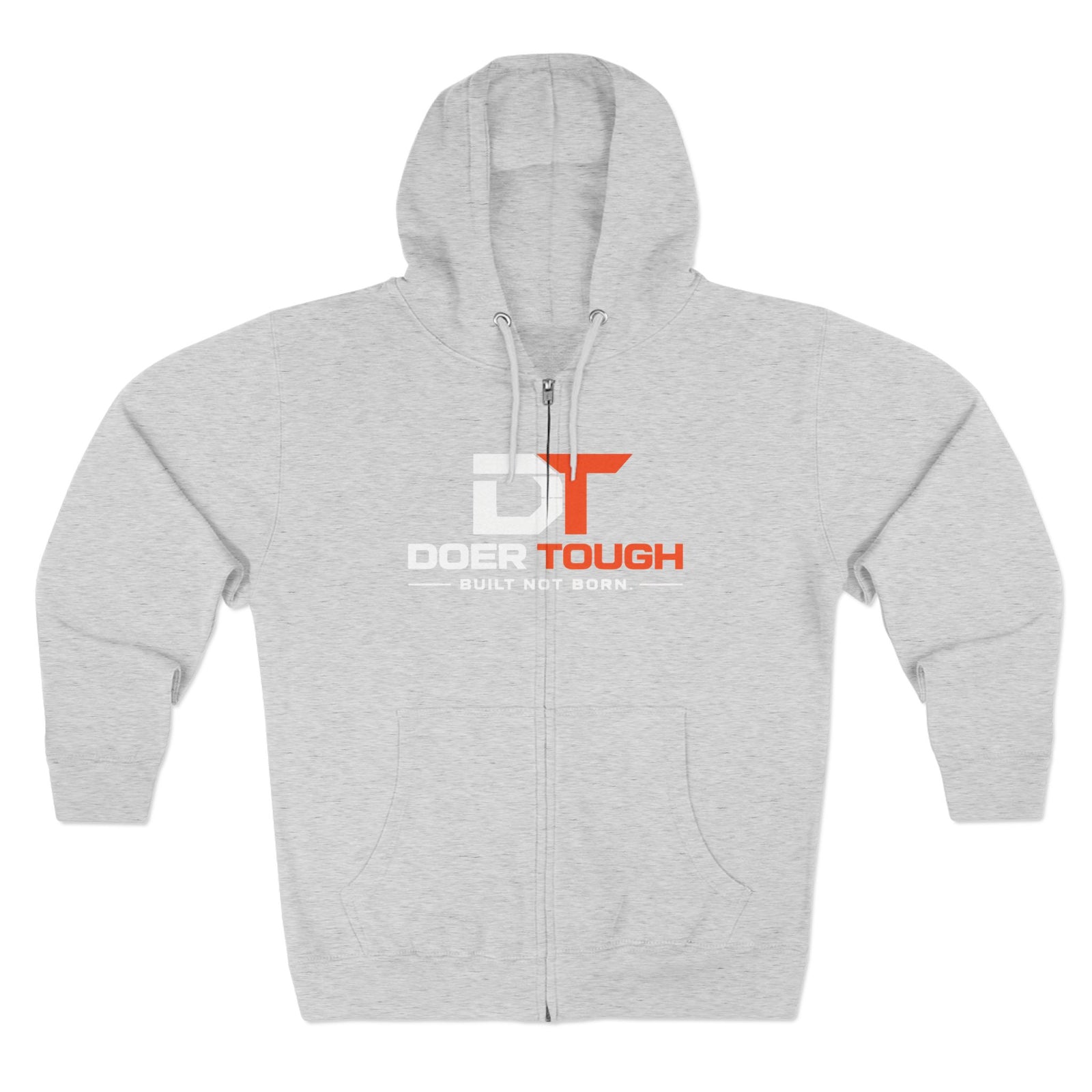 Doer Tough Zip Hoodie | Built Not Born back view