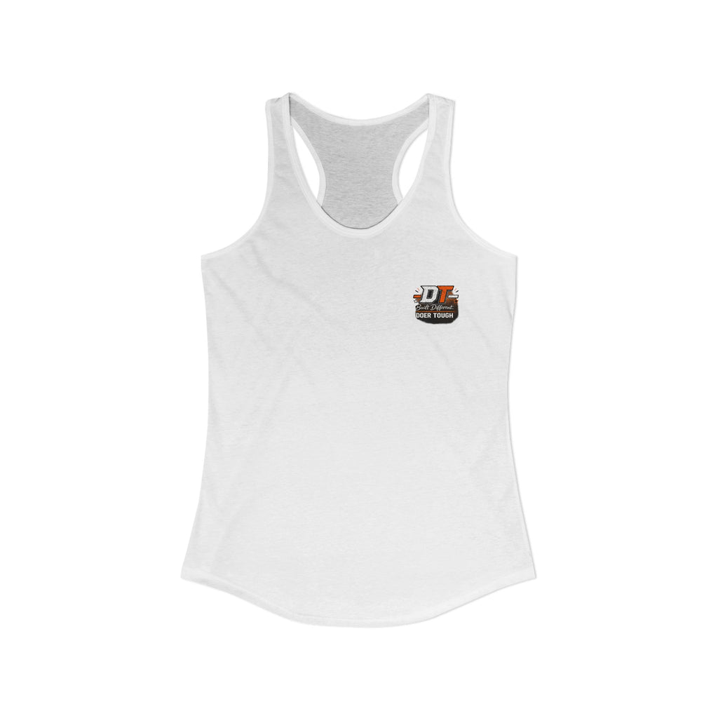Doer Tough Women's Racerback Tank – Built Not Born Training Tank