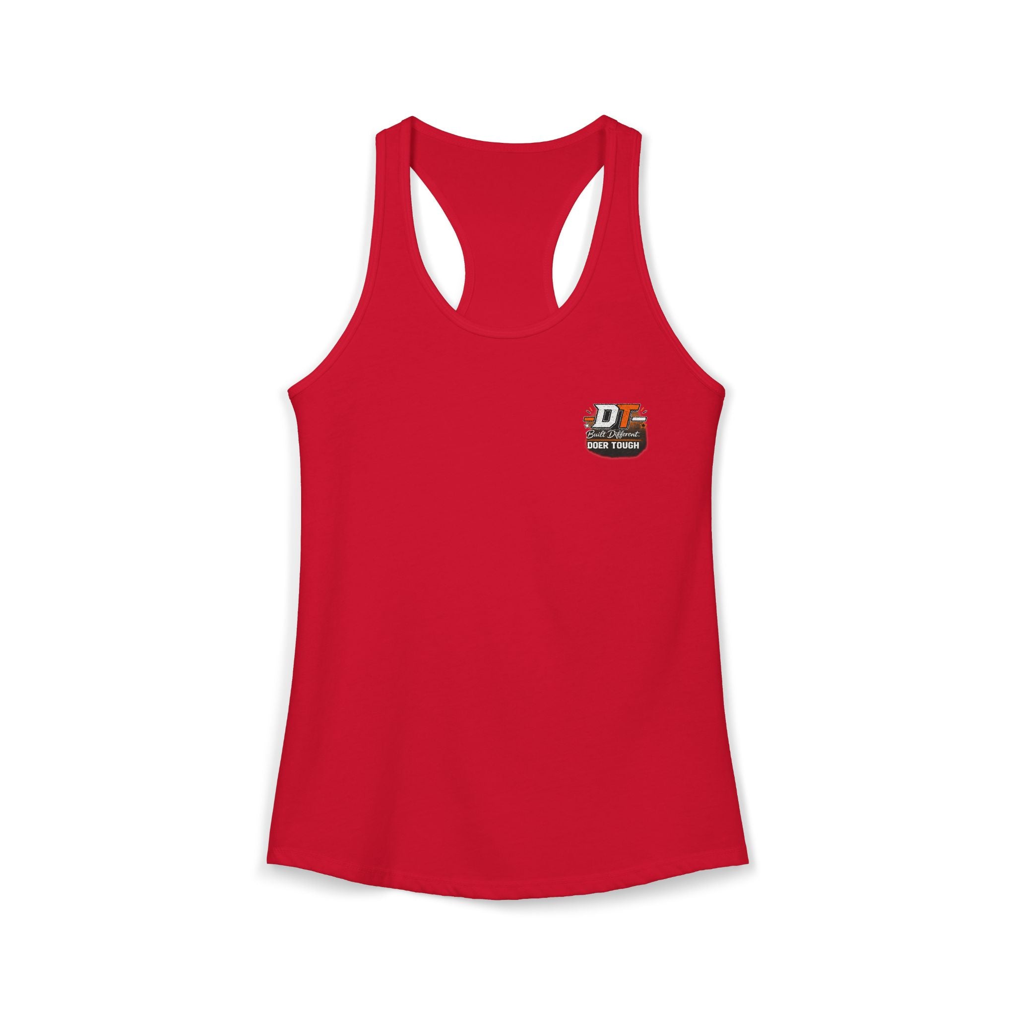 Doer Tough Women's Racerback Tank – Built Not Born Training Tank