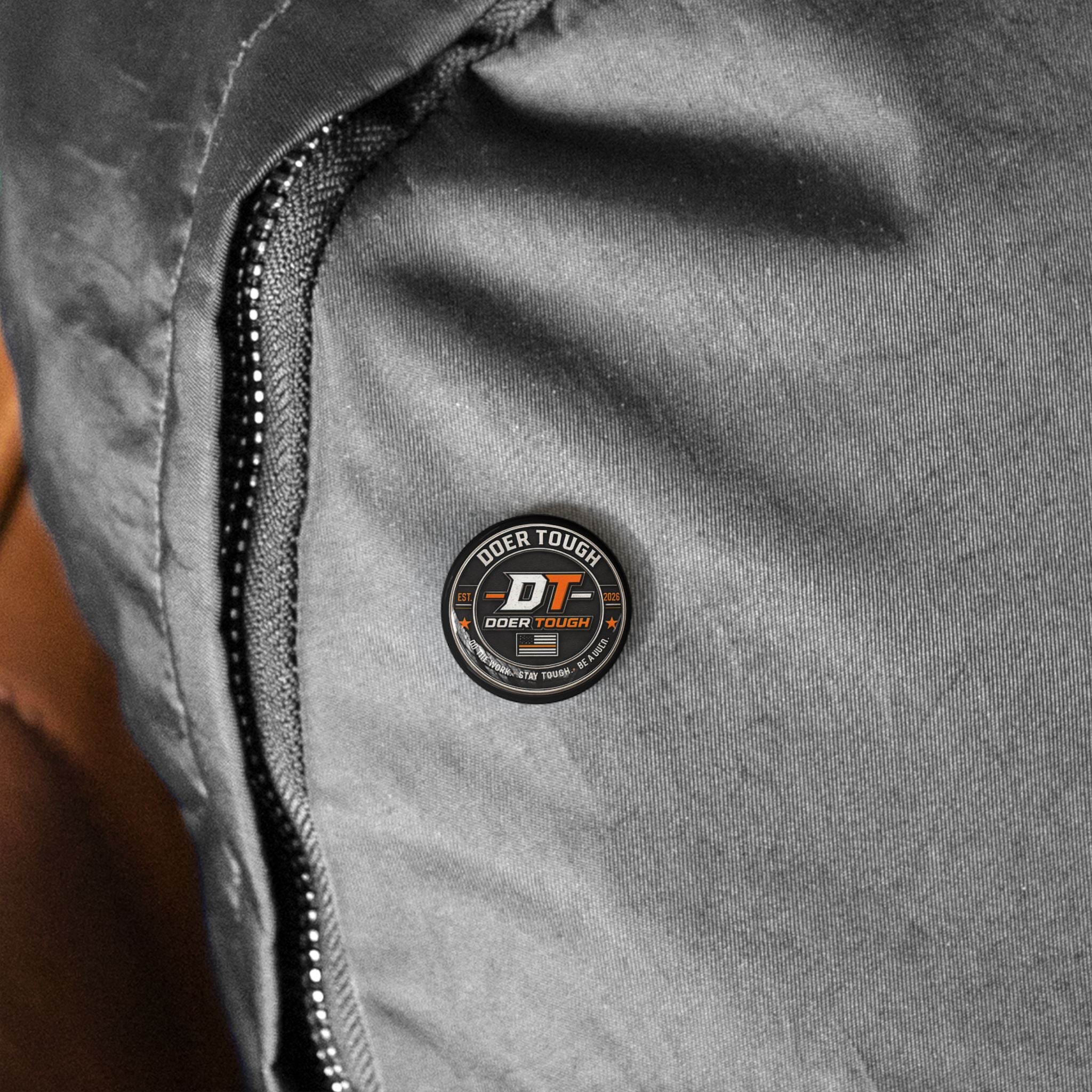 Doer Tough Enamel Pin | Built Not Born