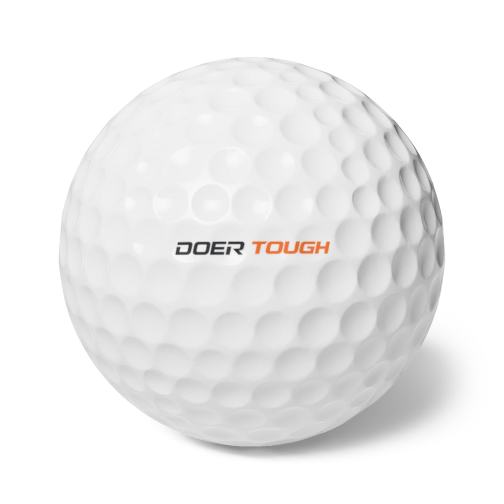 Doer Tough Golf Balls | Custom Printed 6-Pack | Built Not Born