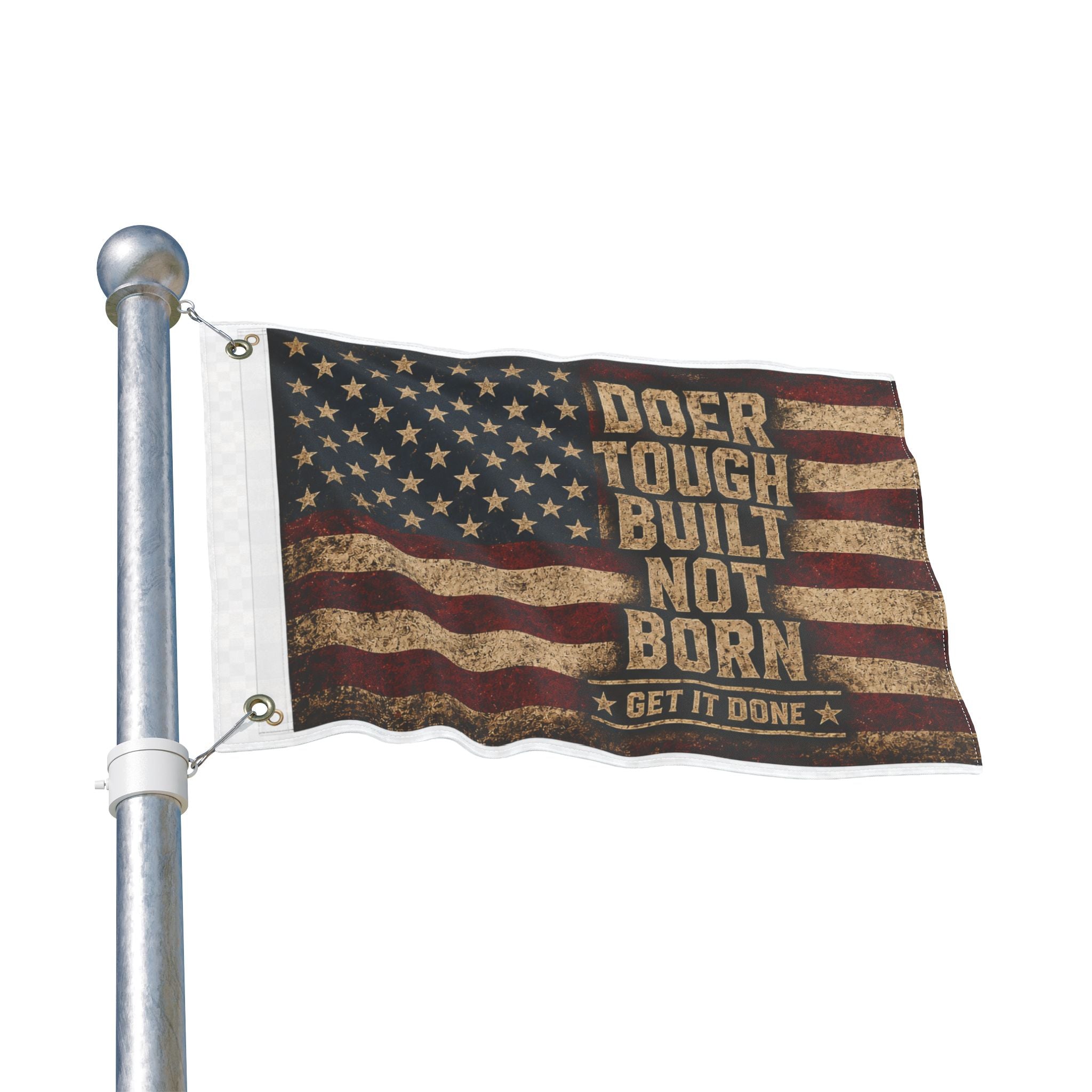 Doer Tough Double Sided Flag