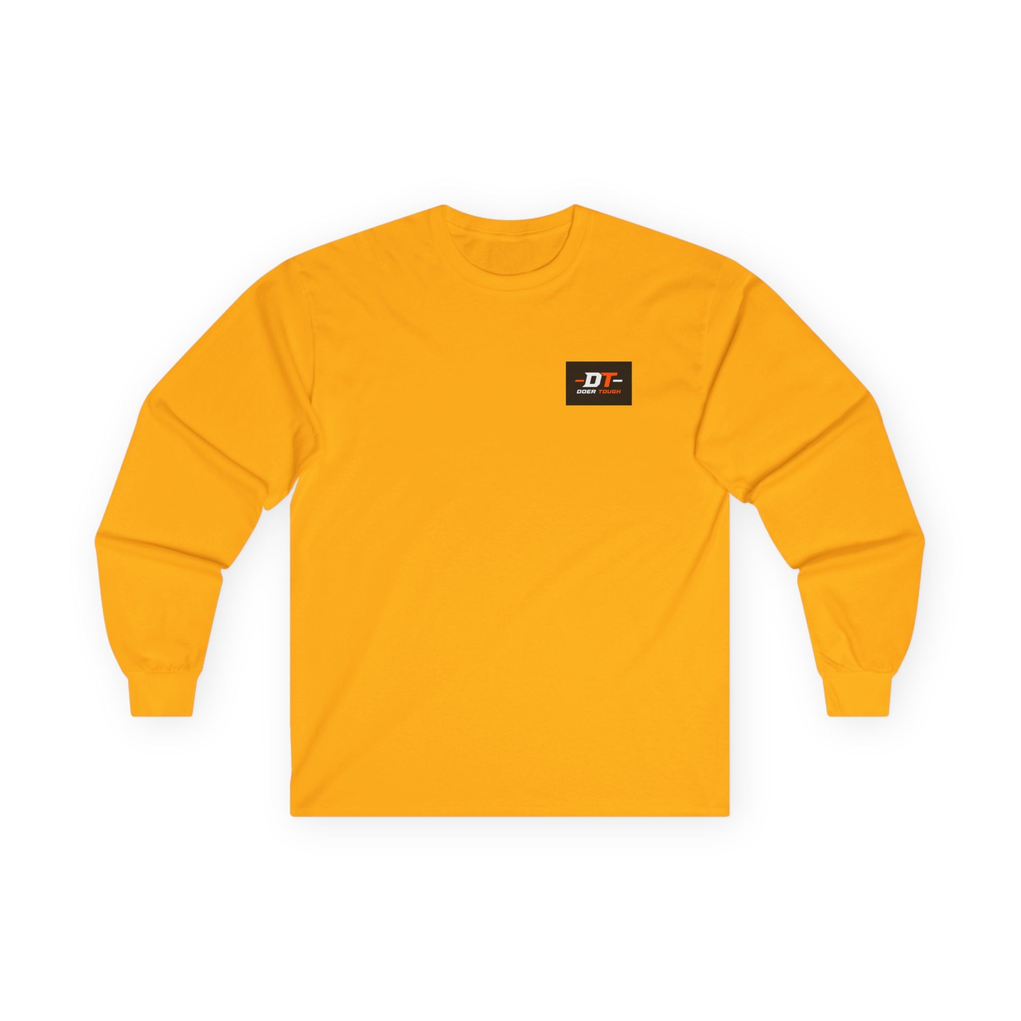 Doer Tough Long Sleeve Tee gray — rib-knit cuff work long sleeve