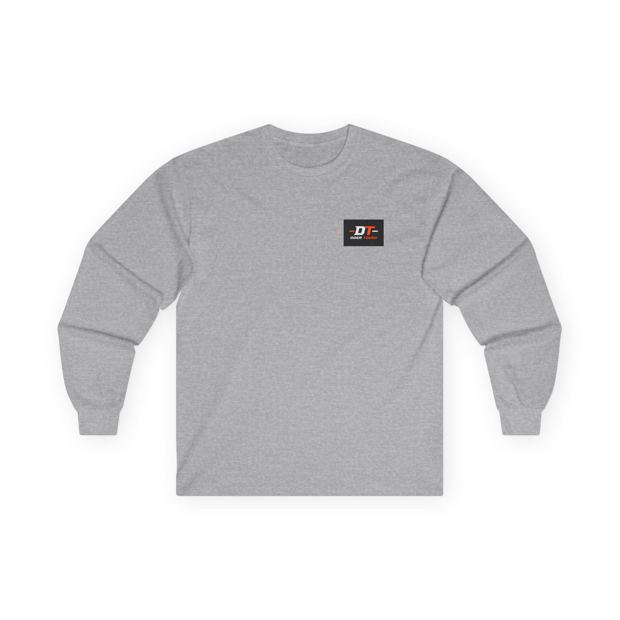 Doer Tough Long Sleeve Tee navy — DT chest patch long sleeve shirt