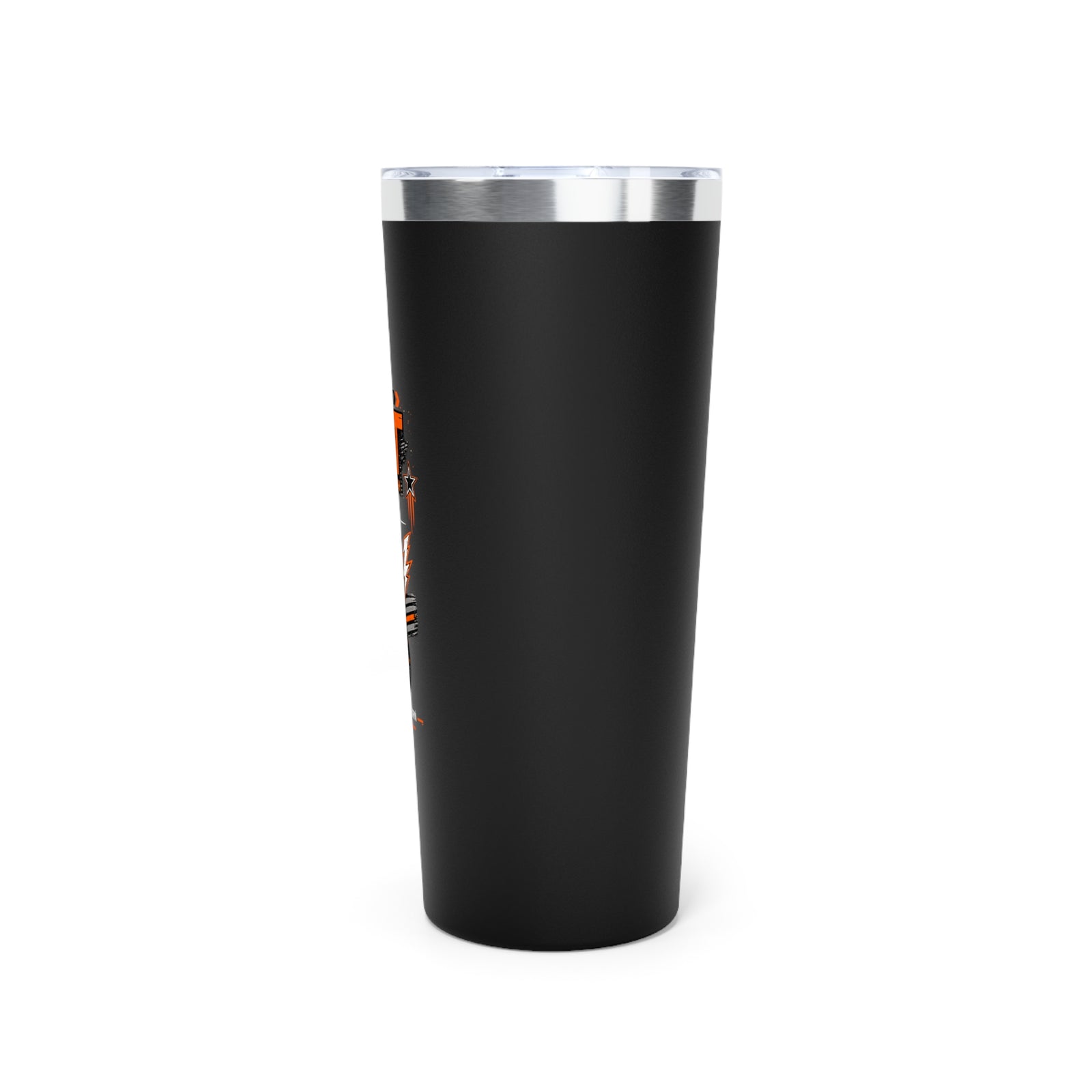 Doer Tough copper tumbler lid detail — 22oz vacuum insulated drinkware