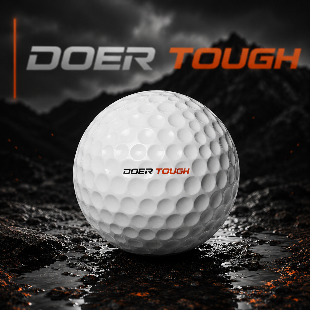 Doer Tough Golf Balls | Custom Printed 6-Pack | Built Not Born