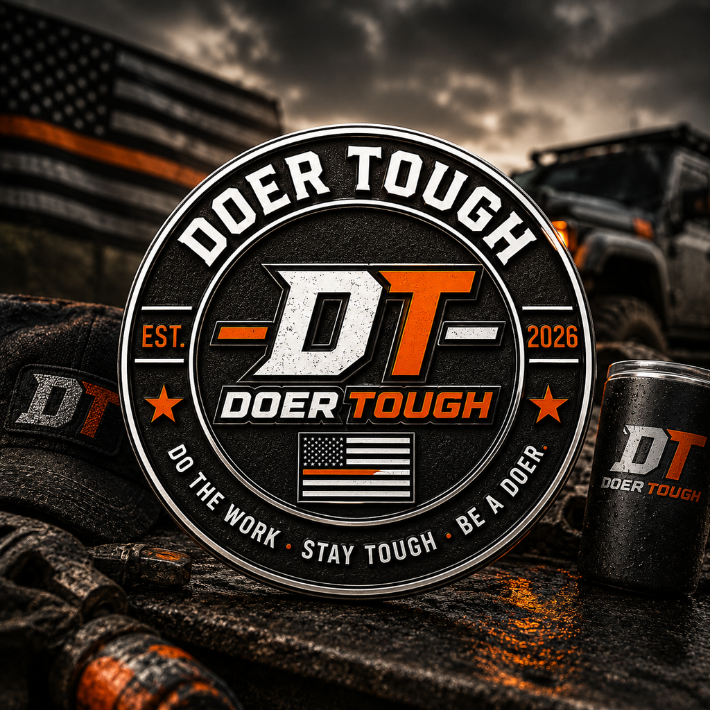 Doer Tough Pin | Built Not Born Badge