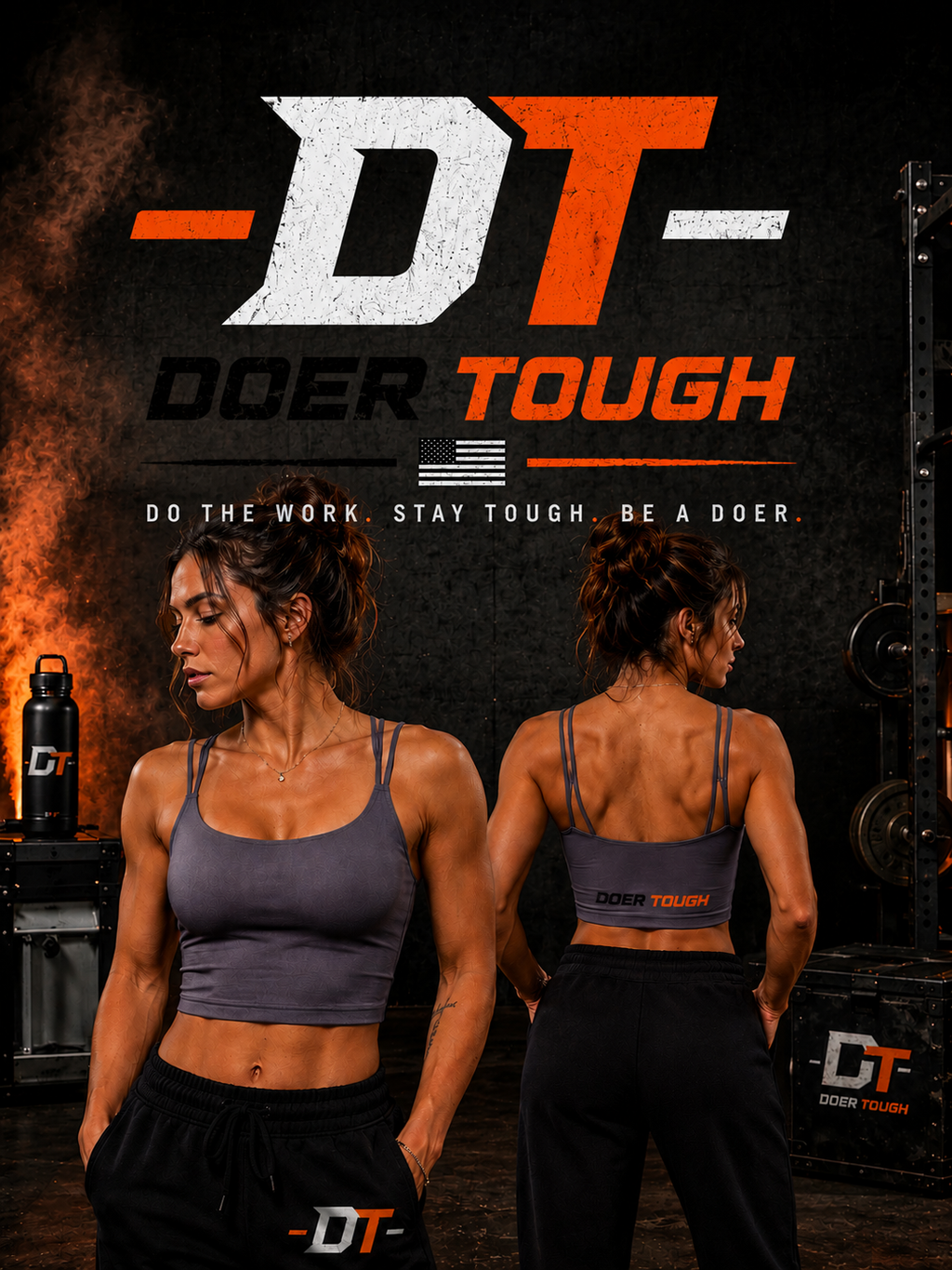 Doer Tough Women's Luxe Sports Bra – Built Not Born Performance Wear