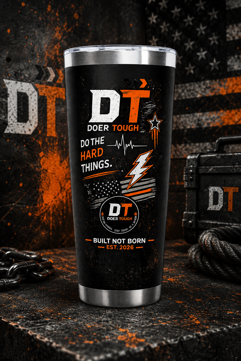 Built Not Born 22oz Copper Insulated Tumbler | Doer Tough