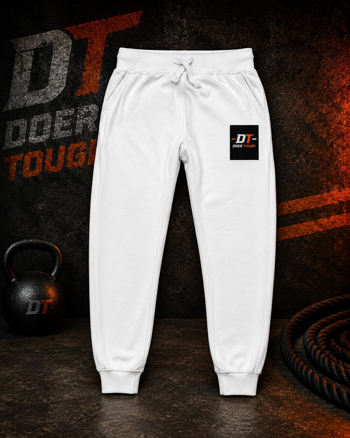 Doer Tough Embroidered Fleece Joggers | Built Not Born