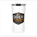 Doer Tough 20oz tumbler with Built Not Born shield